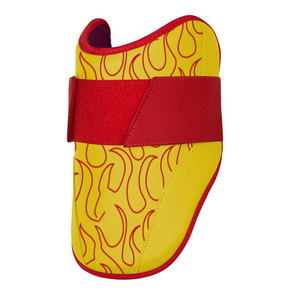 Protège-coude de baseball en cuir personnalisé, léger, réglable avec sangle Velcro, équipement de sécurité sportive, fabricant - Product Image 5