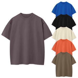 T-shirt personnalisé surdimensionné en gros, tendance, nouvelle arrivée, t-shirt vierge 100% coton à épaules tombantes, impression de haute qualité pour hommes - Product Image 4