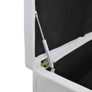 Panca portaoggetti bianca di grandi dimensioni per mobili da soggiorno - Product Image 5