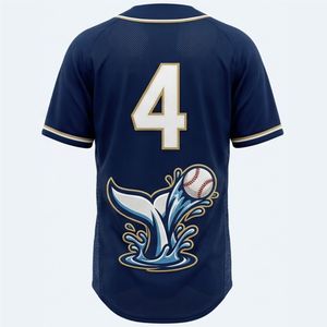 Maillot de baseball rayé personnalisé de qualité supérieure pour homme, manches courtes, logo brodé, fermeture boutonnée, coupe classique, 100 % polyester, couleur - Product Image 1