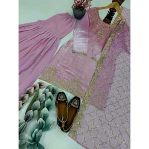 ชุดจั๊มสูทปาร์ตี้ดีไซน์เนอร์พร้อมก้นบนและ dupatta สำหรับชุดที่มีสไตล์ - Product Image 2