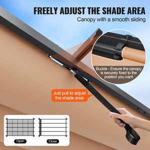 Pergola Retrattile Moderna 12 X 16 per Esterni con Tettoia in Alluminio, Gazebo e Pergola Parasole - Product Image 4