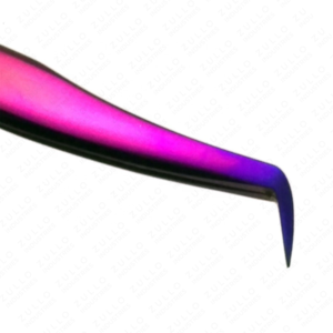 Professional Purple Stainless Steel Eyelash Tweezers Hot Selling Volume Lash <b>Tool</b> for Eyelash Extensions and Salon Use - Product Image 2