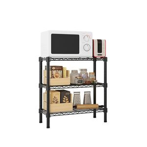 Scaffale in Ferro Nero 350*600*850 con 3 Ripiani Rivestiti in Plastica, Scaffali e Unità di Stoccaggio - Product Image 2