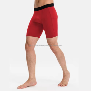 กางเกงขาสั้นออกกำลังกายสำหรับผู้ชายกางเกงขาสั้นผ้ายืด - Product Image 2