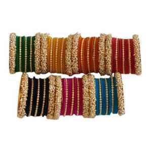 Ensemble de bracelets de mariage islamiques tendance de qualité supérieure, couleur or, collection de bijoux traditionnels indiens et pakistanais pour femmes - Product Image 3