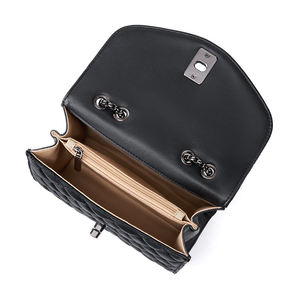 Bolso de Hombro de Cuero Genuino Retro al por Mayor de Fábrica, Bolso Cruzado de Alta Calidad para Mujer, Bolsos de Diamantes para Damas - Product Image 5