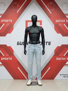 Jeans en denim délavé pour homme, coupe droite, tissu en coton doux et résistant, design classique à cinq poches, vêtements décontractés, approvisionnement en gros OEM - Product Image 2