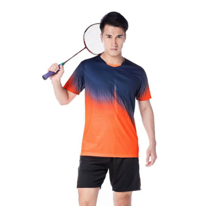 New Customized Sublimated Comfortable Men Badminton Shirt Clothes Lightweight Breathable <b>Tennis</b> Uniform For Adult Wholesale - Product Image 2