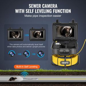 Telecamera Endoscopica Industriale Autolivellante da 165 Ft/50m con Schermo HD da 9 Pollici 1080P, Zoom 36X, Impermeabile IP68 per Ispezione di Tubature e Fognature - Product Image 2