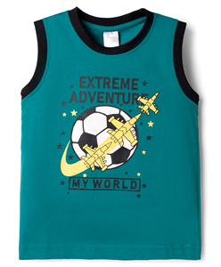 Ensemble de maillots de sport sans manches pour enfants, uniforme de basket-ball pour enfants, t-shirt en coton pour bébés garçons avec short assorti - Product Image 3