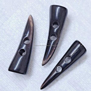 Buffalo Horn <b>Toggle</b> <b>Button</b> Genuine Horn <b>Buttons</b> Wholesale Cheapest <b>Toggles</b> <b>Button</b> for Jeans Coat Top Quality - Product Image 4