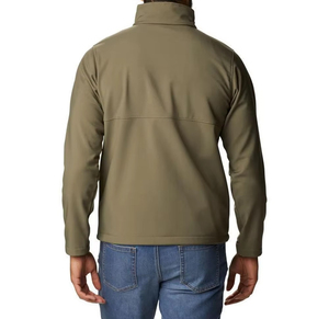 Veste softshell slim fit de fabrication professionnelle, vêtement décontracté pour usage extérieur, couleurs contrastées pour hommes. - Product Image 2