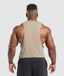 Débardeurs de sport respirants en coton pour hommes, sans manches, pour l'entraînement, débardeurs musclés, t-shirts sans manches d'été - Product Image 3