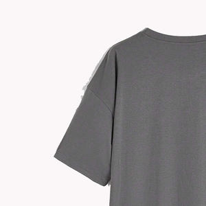 Camiseta de Mujer Transpirable, Nueva Camiseta de Mujer 100% Algodón, Cuello Redondo Informal, Manga Corta, Camiseta Estampada para Mujer - Product Image 6