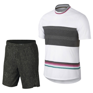 Vêtements de badminton et de tennis de table pour l'équipe masculine, kit d'entraînement de tennis, uniforme de tennis personnalisé imprimé et short - Product Image 6