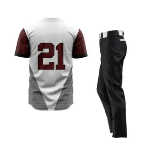 Quick Dry Breathable Team Wear Baseball Uniform Set Customized High Quality Professional Sportswear Baseball Uniform Wholesale - Product Image 2