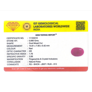 Natural Oval Cut African Ruby Red 4.45 Carat Loose Gemstone with Color Play for Fine Jewelry - Product Image 4