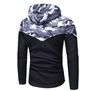Ensemble de survêtement camouflage pour homme avec sweat à capuche zippé à manches longues et pantalon – Survêtements personnalisés - Product Image 3