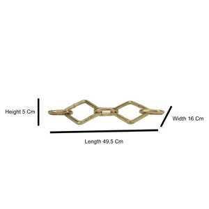 hardly crafted aluminum Geometric Wall Art Sculpture 49.5 Cm Length Modern Metal Decor for Living Room - Product Image 3
