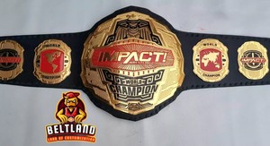 Ceinture de championnat du monde poids lourd de lutte TNA IMPACT, taille adulte, en zinc 2 mm 4 mm - Product Image 2