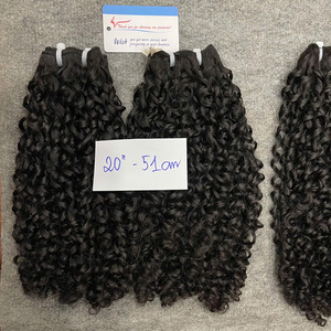 Extensiones de Cabello Humano Rizado Pixie de Moda, Trama a Máquina, Cabello Vietnamita Virgen, Doble Densidad, Sin Procesar - Product Image 5