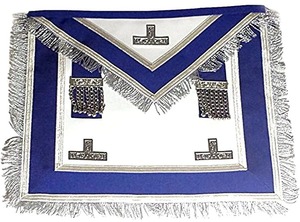 Tablier maçonnique artisanal Ventoria Enterprises, modèle Maître de Loge et Ancien Maître de Loge, conforme aux réglementations du Canada, bleu, en promotion - Product Image 2