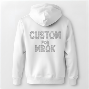 Sweat à capuche personnalisé pour homme, automne, avec strass, en molleton de coton, imprimé pailleté, broderie 3D, options écologiques OEM/ODM, étiquette privée - Product Image 2