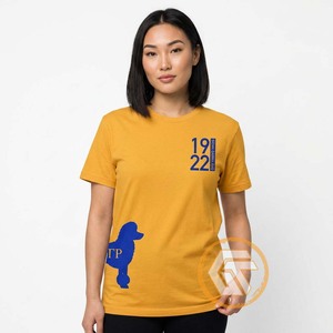 เสื้อยืดสโมสรหญิงแขนสั้นผ้าคอตตอนปักโลโก้เสื้อ100% พิมพ์ลายแกมม่าแกมมาอาร์โม - Product Image 2
