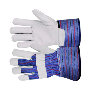 Gants de travail en cuir de vachette grainé de qualité supérieure, protection personnelle, robustes, pour travaux industriels, sécurité, construction, jardinage - Product Image 1