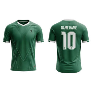 เสื้อฟุตบอลอเมริกันวินเทจสั่งทำพิเศษ ขายส่ง ผ้าตาข่ายย้อนยุค โพลีเอสเตอร์ 100% ระบายเหงื่อได้ดี คอวี - Product Image 2