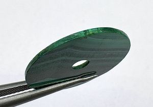 Suministro del Fabricante: Esfera de Reloj Verde de Malaquita Natural con Corte Plano, Esfera de Piedra Preciosa Personalizada de 1 mm de Grosor para Relojes de Lujo de 28.5 mm - Product Image 4