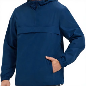 Chaqueta Cortavientos con Capucha para Hombre, Ligera, Ecológica, Resistente al Viento, Transpirable, Ropa Deportiva para Exteriores, Color Personalizado, Letra Premium - Product Image 3