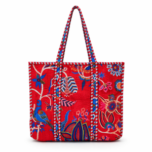 Bolso de Terciopelo Personalizado Reversible Estilo Bohemio Vintage para Mujer Le Souvenirs con Forro de Lona, Cierre de Cremallera y Bolsillos Interiores - Product Image 1