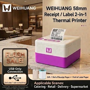 เครื่องพิมพ์ใบเสร็จความร้อนขนาดเล็ก 2 นิ้ว ราคาโรงงาน เชื่อมต่อไร้สายและ USB สำหรับธุรกิจจัดเลี้ยง ค้าปลีก ซูเปอร์มาร์เก็ต - Product Image 2