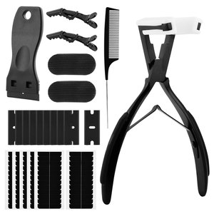 Professional Waterproof Hair Extension Tools Kit Stainless Steel Beads Remover <b>Crimp</b> Pliers Hair Cutting Styling <b>Set</b> Durable - Product Image 1