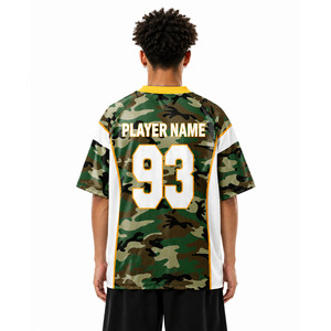 Jersey de Fútbol Americano Personalizado con Nombre y Número, Camuflaje Forestal, Ropa Deportiva Transpirable y Ligera de Alto Rendimiento, de Fábrica - Product Image 3