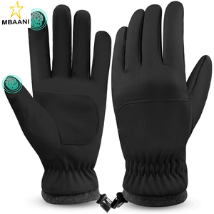 Gants de cyclisme chauds pour l'hiver, gants de ski imperméables pour hommes et femmes, conduite, vélo, course à pied - Product Image 1