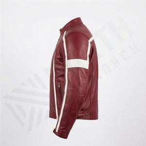 Veste de moto en cuir style biker pour homme NAI-0491A, service de fabrication OEM, veste de moto, vêtements d'extérieur, couleur personnalisée. - Product Image 3