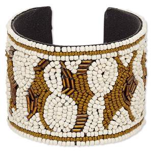 Bracelets modernes en perles de rocaille réglables, collection cadeau, bracelets de luxe en perles de rocaille, bijoux artisanaux faits à la main - Product Image 1