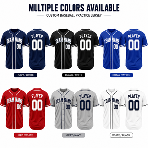 Maillot d'entraînement de baseball personnalisé, vêtements d'équipe, t-shirt de sport en mesh à séchage rapide, fabricant OEM - Product Image 2