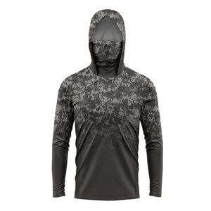 Sudadera con Capucha de Pesca de Manga Larga para Hombre, Estampado de Camuflaje, Protección Solar UPF 50 Anti-UV, Estilo Pullover - Product Image 3