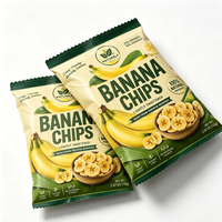 Sachet d'emballage alimentaire vide personnalisé en plastique pour chips de pommes de terre et chips de bananes séchées, scellable, 150g, emballage de vente au détail