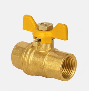 Robinet à bille en laiton C-Way 1/2'' avec filetage femelle, commande manuelle du débit d'eau, poignée OEM, pour usage domestique et cuisine - Product Image 4