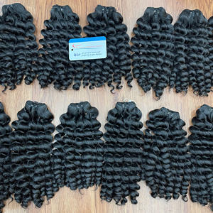 EXTENSIONES DE CABELLO HUMANO VIETNAMÉS SIN QUÍMICOS, RIZADO AL VAPOR, 100%, Virgen cruda, NEGRO NATURAL, PARA HACER PELUCAS - Product Image 6
