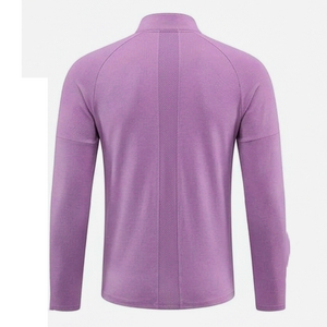 Zip-Up Top Stand Collar Slim Fit Solid Color Sporty Gym <b>Compression</b> Under Base Layer Shirts Tops Running Clothes Jogging Wear - Product Image 6