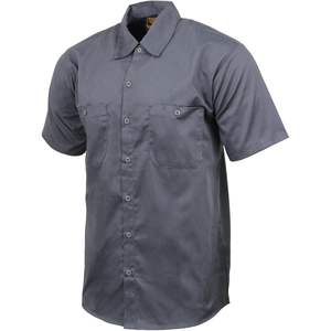 Camisa de Trabajo Clásica de Cuero para Hombre 2025, MDM11668, Gris, con Botones, Resistente, con Bolsillos - Product Image 2