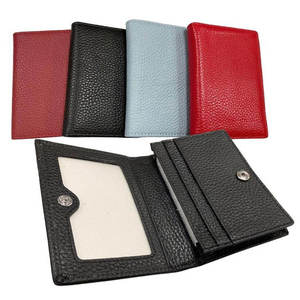 Wholesale High Quality Leather <b>Passport</b> Cover Travel <b>Passport</b> <b>Wallet</b> With Window New Design Make Products - Product Image 2