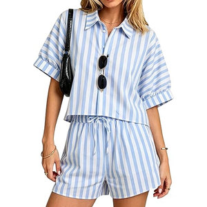 Conjunto de Shorts de Verano para Mujer 2026, Estilo Casual con Top a Juego y Material Transpirable - Product Image 2