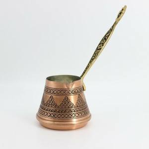 Cafetière turque authentique en cuivre, pot à café arabe, chauffe-café Cezve pour la maison, la cuisine et le restaurant - Product Image 3